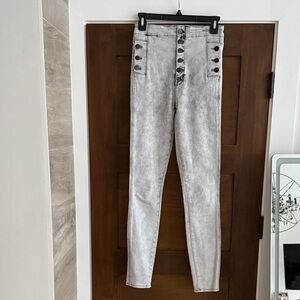 J Brand Women's High Rise Light Gray Jeans